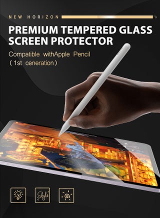 عبوة من قطعتين من واقي الشاشة لجهاز iPad Air مقاس 11 بوصة (M3 2025/M2 2024) - غشاء زجاجي مقوى لجهاز iPad Air A3266/A3267/A3270/A2902/A2903/A2904 مع واقي عدسة كاميرا واحد، واقي شفاف عالي الوضوح مقاوم للخدش بصلابة 9H - view 5